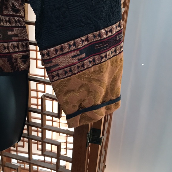 NWOT- Flashback vintage indian inspired jacket with single front button. Size M - Picture 5 of 8